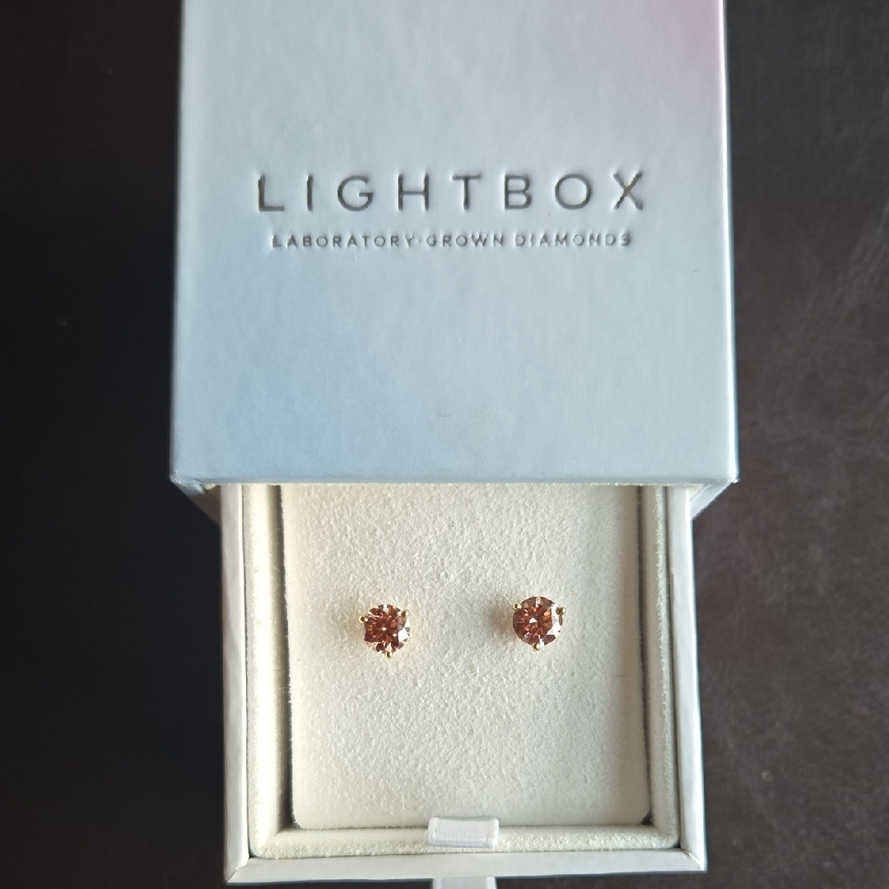 Pink Diamond Studs